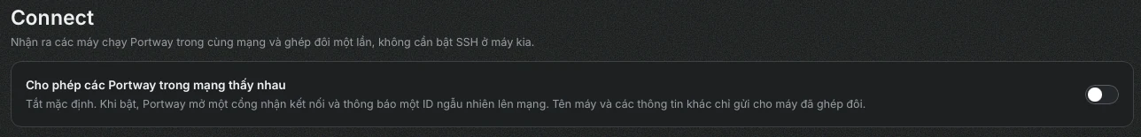 Connect, cho hai máy tính của cùng một người (ảnh chụp màn hình)